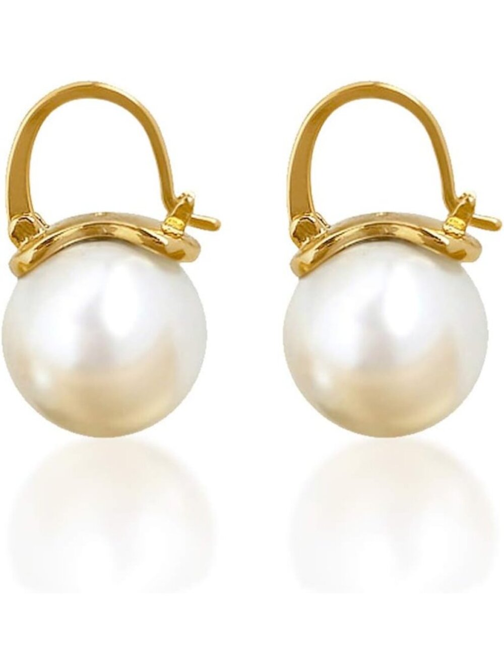 Elegant 925 Sterling Silver Pearl Drop Dangle Earrings for Women - Chic Jewelry